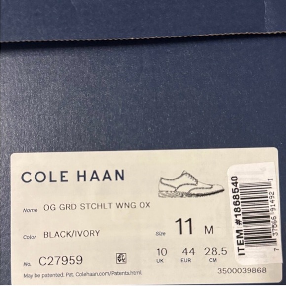 Cole Haan 2.ZERØGRAND Stitchlite™ Wingtip Oxfords
Size: 11 - WORN ONCE inside main image 6